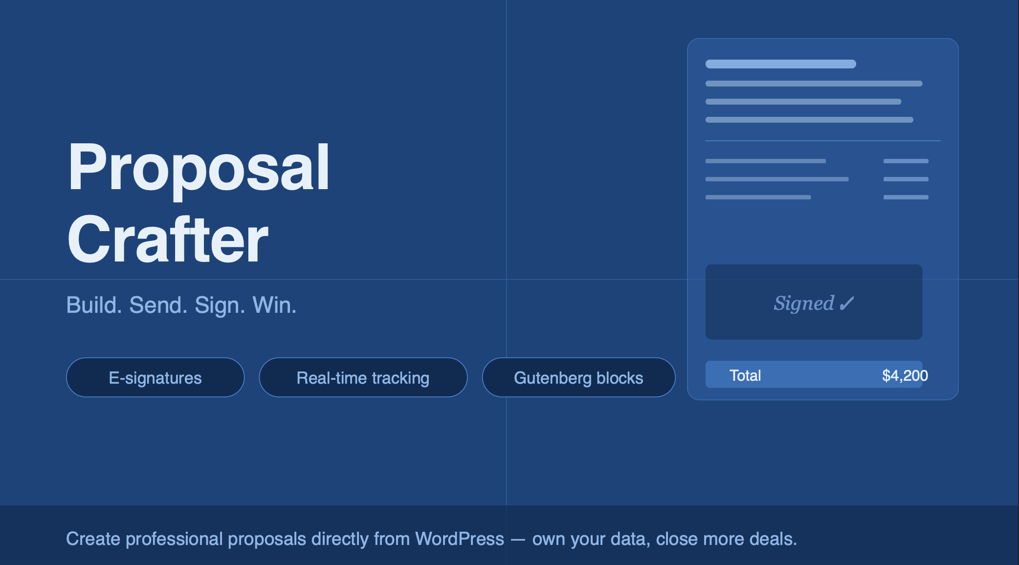Proposal Crafter plugin Hero Image