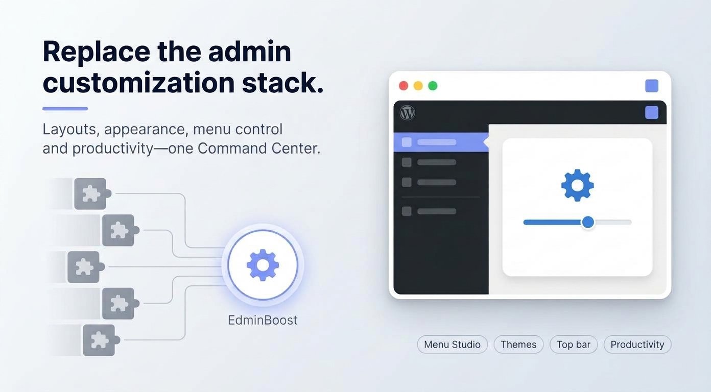 WordPress plugin plugin Edminboost Screenshot